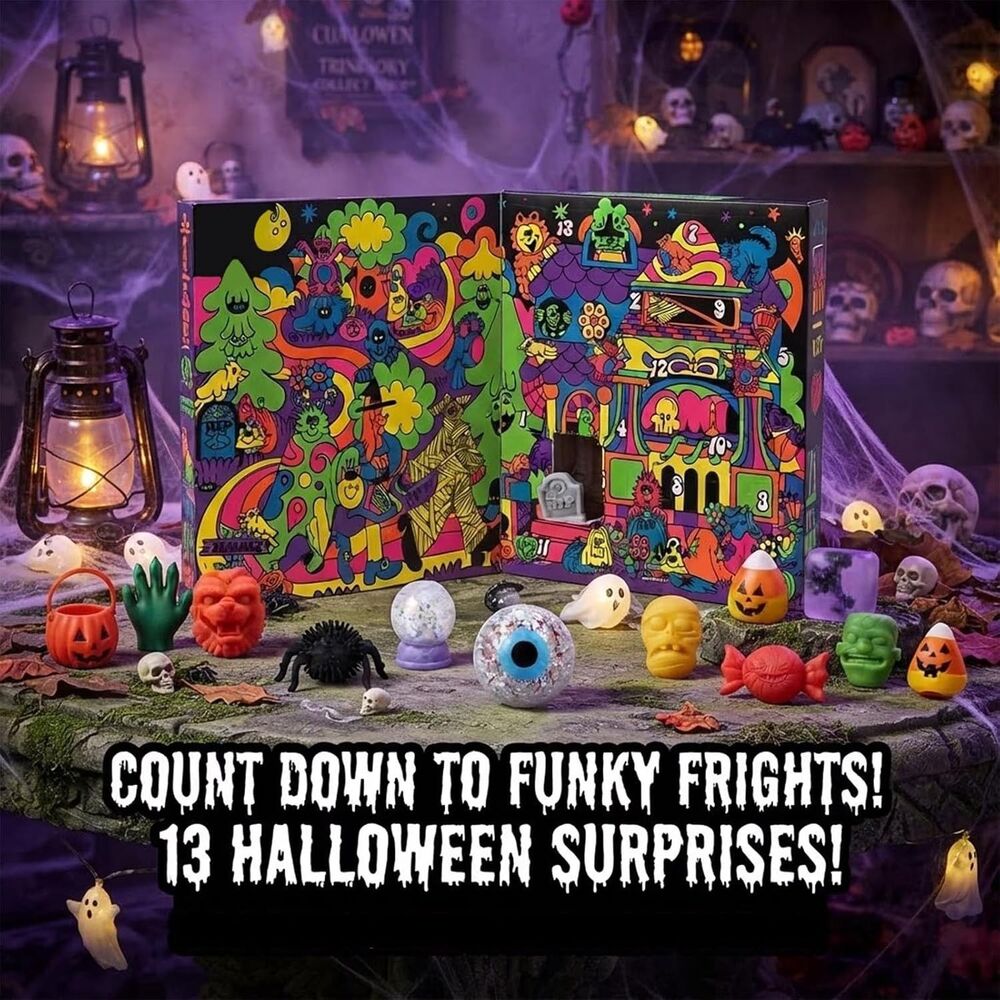 Funky Frights Halloween Advent Calendar. 13 Day Squishy Suprise.